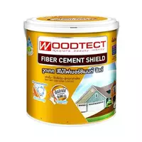 #FN333 สีทาไม้ฝา FIBER CEMENT WOODTECT สีเทา 3.5ลิตร