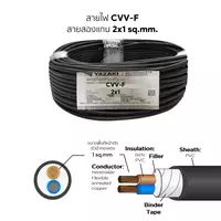 CVV-F Cable 2x1 mm2 YAZAKI 100 m