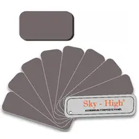 แผ่นอลูมิเนียม คอมโพสิต 3 มม. SkyHigh SH-8800 สีเทาน้ำตาลแดง