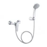 ก๊อกผสมยืนอาบแบบติดผนังพร้อมฝักบัวสายอ่อน สีโครเมี่ยม KOHLER K-7685X-ZZ-CP