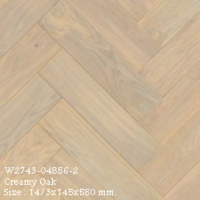 พื้นไม้เอ็นจิเนียร์ Solid Compound Wood เปอร์โก้ กันฝุ่น กันชื้น หนา 14 มม. สี HB Chestnut Blonde Oak