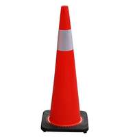 กรวยจราจร PVC รุ่น CC-PV90 ฐานสีดำ (ยกเลิกจำหน่าย)