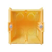 กล่องฝัง BTICINO ขนาด 3x3 นิ้ว 502E สีเหลือง