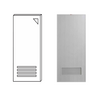 PVC Door SCG P2 เกล็ด1/4 70x180 Grey มจ. 8858721580163