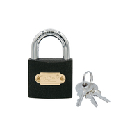 ISEO 50MM SPRINGBK50 BK PADLOCK