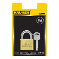 กุญแจลูกปืน KRUKER 743-0 40 มม. สีทองเหลือง