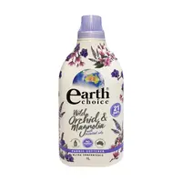 EARTH CHOICE Concentrated Fabric Softener, 1 liter, Wild Orchid and Magnolia scent.