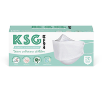 หน้ากากอนามัย 3D KSG KF94 สีขาว 20 ชิ้น