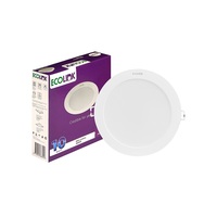 ดาวน์ไลท์ LED ECOLINK 10 วัตต์ WARM WHITE 5 นิ้ว สีขาว กลม