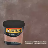 Jotun Majestic Design Pearl 1361 Cocoa Root + 2843 Violetto 
