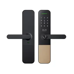 DIGITAL DOOR LOCK ELH A300 BLACK-GOLD-1