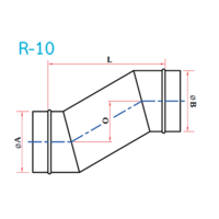 อุปกรณ์ท่อลม R-10 ท่อเอส