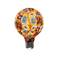 หลอดไฟ LED E27 8W วอร์มไวท์ ทรงปิงปอง HI-TEK DECO BUTTERFLY