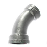 HDG Steel 45° Bend FF
