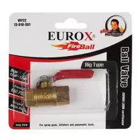 บอลวาล์วทองเหลือง 1/4 นิ้ว (2 หุน) EUROX E เมีย-เมีย ยูร็อกซ์
