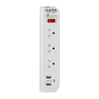 รางปลั๊กไฟ 3 ช่อง 1 สวิตช์ 2 USB DATA WL158I 3 ม.