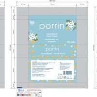 กระดาษเช็ดหน้า PORRIN SOFT PACK 150 แผ่น แพ็ค 4