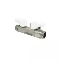 3-way water valve 2 valves size 1/2 inch white