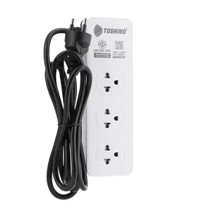 3-socket power strip, 3 USB, CW-33USB 2M TOSH-1