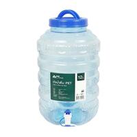ถังน้ำดื่มเพ็ทใส ME 12L มีก๊อก WALL ฟ้า