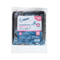 ถุงขยะหนาดำ SUNBIN 28"x36" 10ใบ