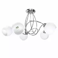 CHANDELIER MD HL-22004 EVL GS/MTWH/SV 5L