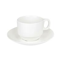 ชุดถ้วยกาแฟ PORCELAIN 220 มล. KECH SNOW STACK