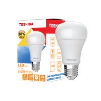 หลอดไฟ LED E27 11W วอร์มไวท์ ทรงลูกแพร์ TOSHIBA A60 G7