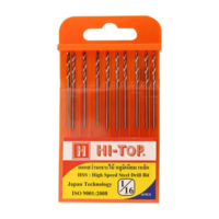 ดอกเจาะไม้ HI-TOP 1/16 1.6 มม. แพ็ก 10 ชิ้น