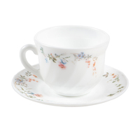 ชุดถ้วยกาแฟแก้วโอปอล 190 มล. KECH BUTTERFLY