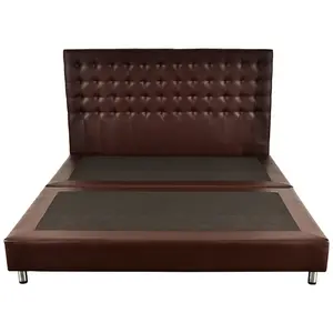 BEDFRAMES BERLIN 6FT D-BROWN ME LIVING-1