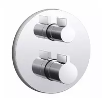 KOHLER K-78023T-4-CP ชุดฝาครอบและวาล์วผสมฝังกำแพงยืนอาบระบบเทอร์โมสแตทติก รุ่น โมดูโล คอมโพเนนท์