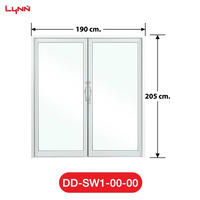 LYNN ประตูบานสวิงคู่ รุ่น X-Series 190*205 ซม.