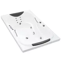 อ่างอาบน้ำอะครีลิคระบบน้ำวน KOHLER K-18749X-W03-0 6 หัวเจ็ตแบบเรียบ และอัดอากาศ 18 หัวเจ็ต พร้อมหัวเจ็ตนวดหลัง 12 หัวเจ็ต รุ่น อีโวร่า 1850