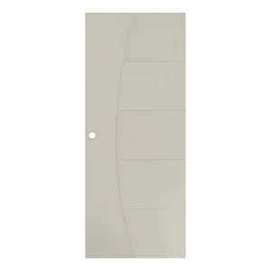 ประตูภายนอก UPVC เจาะลูกบิด MODERNWOOD MWN024 80x200 ซม. สีเบจ-1
