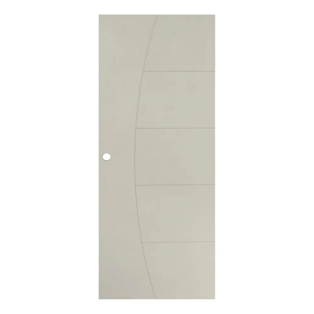ประตูภายนอก UPVC เจาะลูกบิด MODERNWOOD MWN024 80x200 ซม. สีเบจ-1