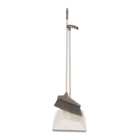 ไม้กวาด+ที่โกยผงขอบยาง YJ-1849 IV เบจ