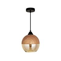ไฟช่อ CARINI PH2147-D สีชา/ลายไม้/ดำ 1 หัว