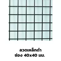 ตะแกรงอาร์ค ลวดเหล็กดำ 40x40 มม.