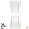 PVC Door Unix Extra P4 White 70x180x3.5 cm No-Drill 8852402131699