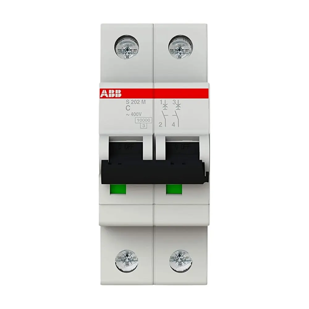 เบรกเกอร์ 25 แอมป์ MCB ABB 2 Pole 10kA รุ่น S202M-C25-1