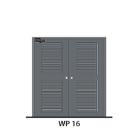 ประตูเหล็ก LYNN WP16-MT (สีเทา PE-702471)
