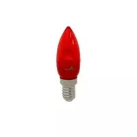 หลอดไฟ LED 1 วัตต์ สีแดง รุ่น SKRCB-1W C7 E14 (แพ็ค 2 หลอด)