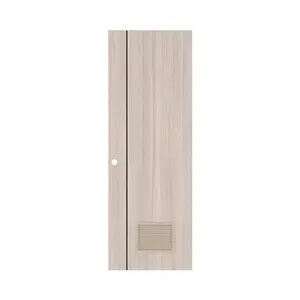 ประตูห้องน้ำ UPVC เจาะรูลูกบิด PARAZZO PL-01 70x200 ซม. สีลาเต้-1
