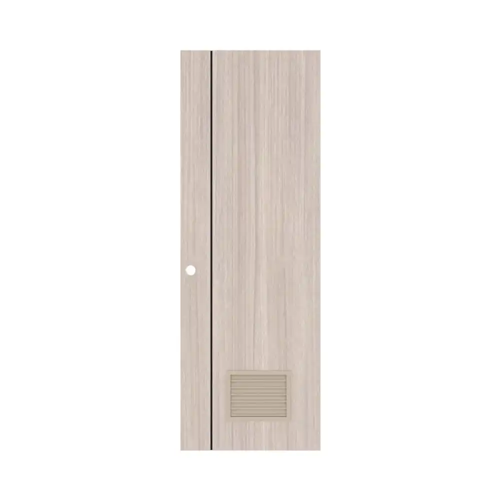 ประตูห้องน้ำ UPVC เจาะรูลูกบิด PARAZZO PL-01 70x200 ซม. สีลาเต้-1