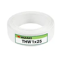 สายไฟ THW 25 ตร.มม. สีขาว YAZAKI