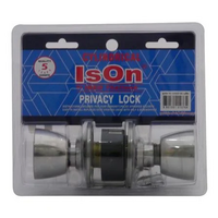 ISEO 8588 SP-BK SS BATHROOM KNOB