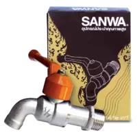 ก๊อกบอลสนาม 1/2 นิ้ว (4 หุน) สังฆทาน ซันวา SANWA