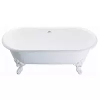 อ่างอาบน้ำเหล็กหล่อ รุ่น คลีโอ พร้อมสะดืออ่าง ( ไม่รวมขาอ่าง ) KOHLER K-11195X-0