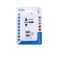 Plug converter, 1 socket, 2 USB, model AL36